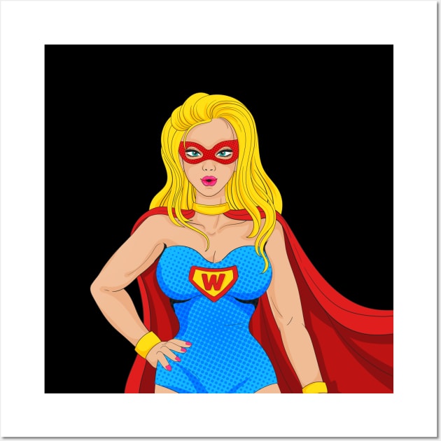 Super Hero Woman Wall Art by Mako Design 